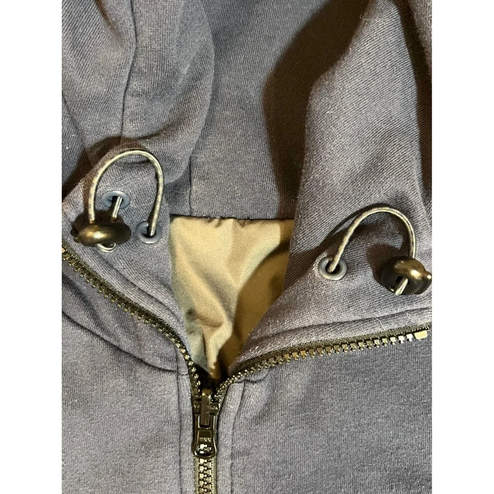 The North Face Mens Hybrid‎ Full Zip Hoodie Navy Blue Olive Green Quilted Jacket